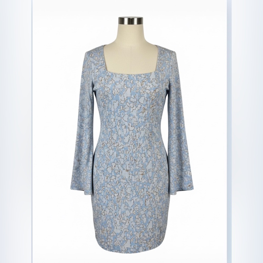 GaBRIELLE UNION β Long Sleeve Blue Dress